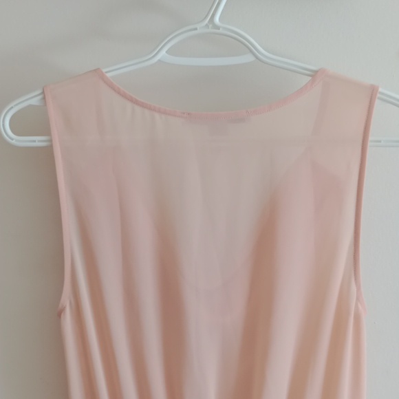 Vintage Peach Chiffon Summer Dress - Picture 7 of 10